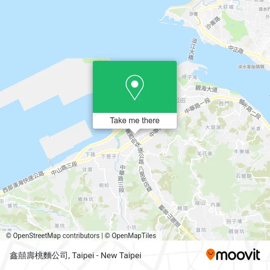 鑫囍壽桃麵公司地圖