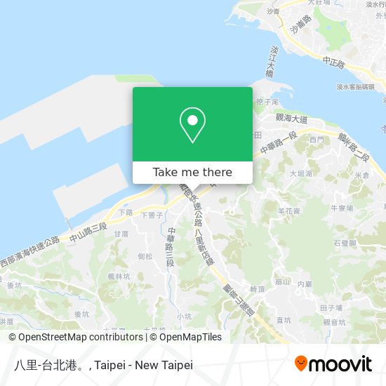 八里-台北港。 map