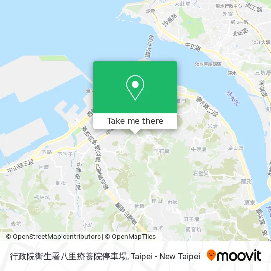 行政院衛生署八里療養院停車場 map