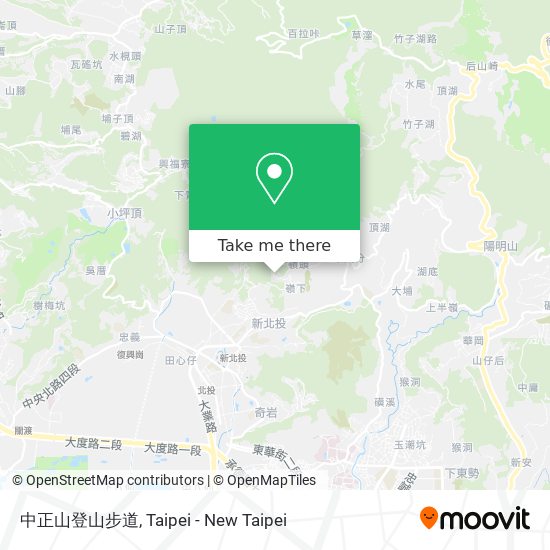 中正山登山步道 map