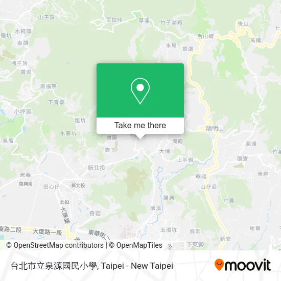 台北市立泉源國民小學地圖