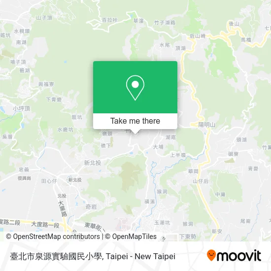 臺北市泉源實驗國民小學地圖