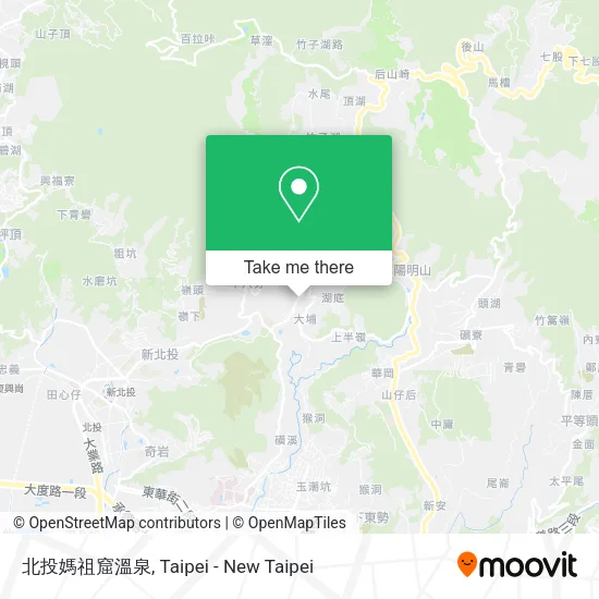 北投媽祖窟溫泉 map