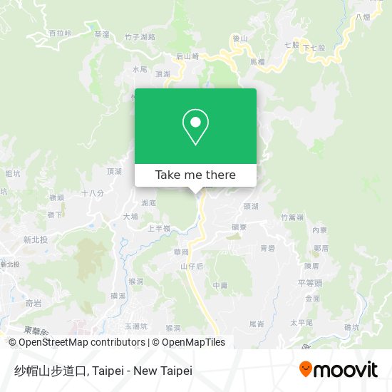 纱帽山步道口 map