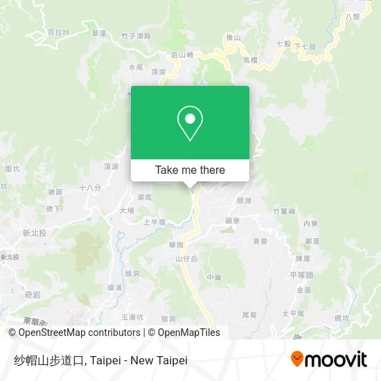 纱帽山步道口 map
