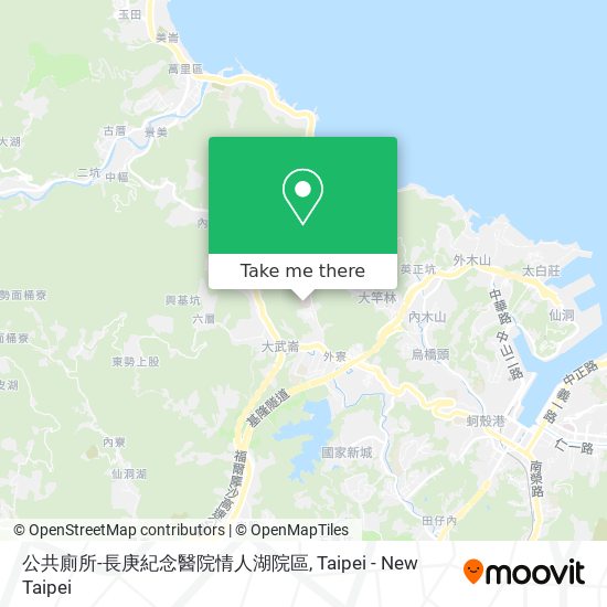 公共廁所-長庚紀念醫院情人湖院區 map