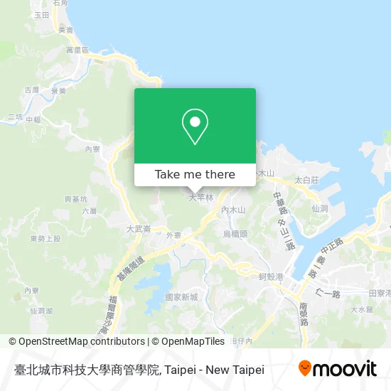 臺北城市科技大學商管學院 map
