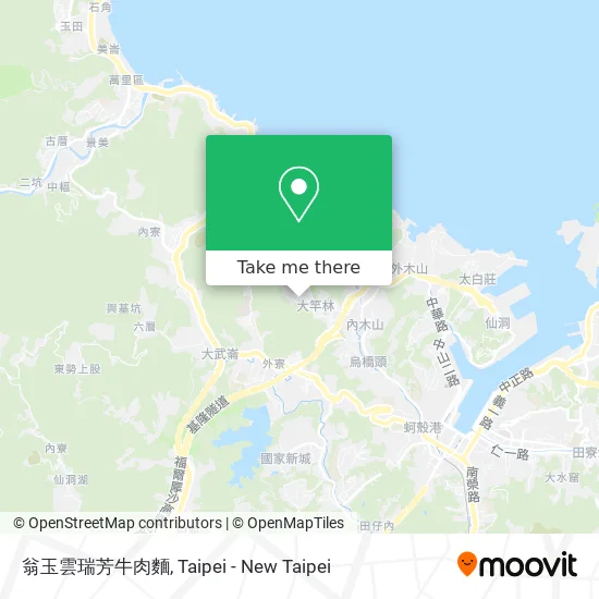 翁玉雲瑞芳牛肉麵地圖