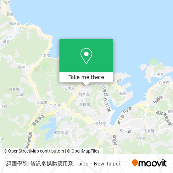 經國學院- 資訊多媒體應用系 map