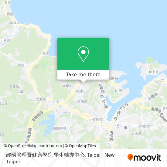 經國管理暨健康學院 學生輔導中心 map