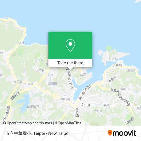 市立中華國小地圖
