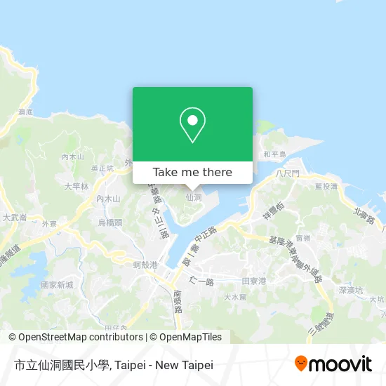 市立仙洞國民小學地圖