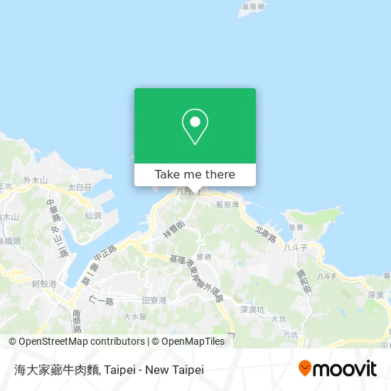 海大家薌牛肉麵 map