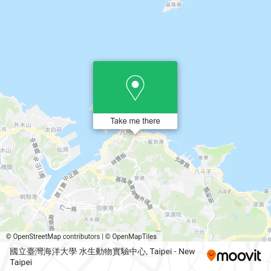 國立臺灣海洋大學 水生動物實驗中心地圖