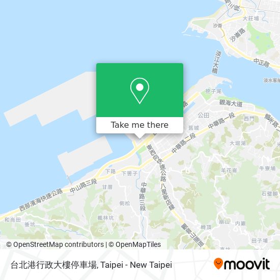台北港行政大樓停車場 map