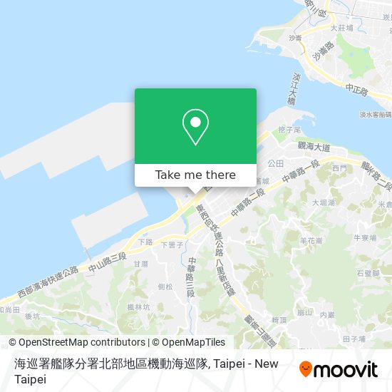 海巡署艦隊分署北部地區機動海巡隊 map