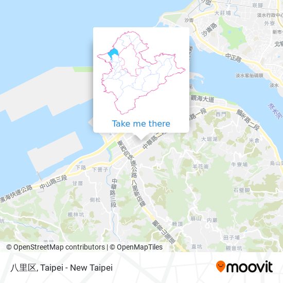 八里区地圖
