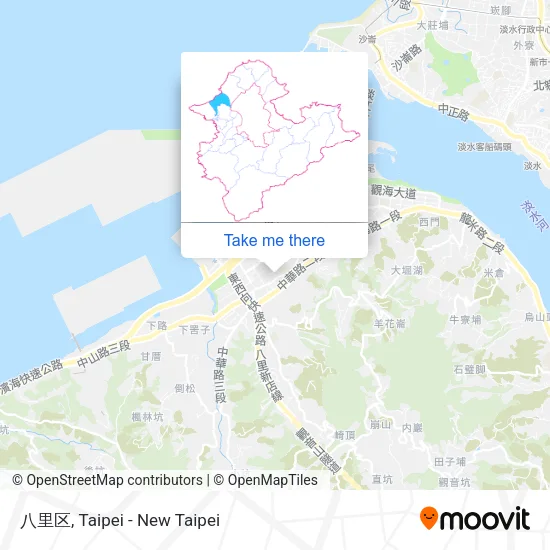 八里区地圖