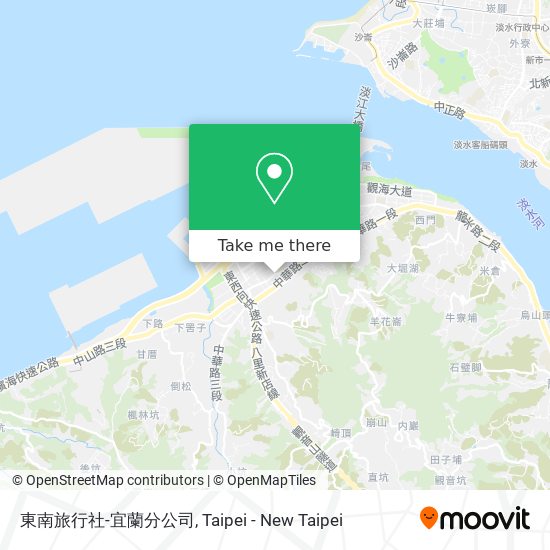 東南旅行社-宜蘭分公司地圖