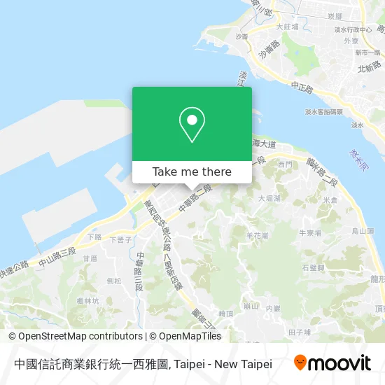 中國信託商業銀行統一西雅圖地圖