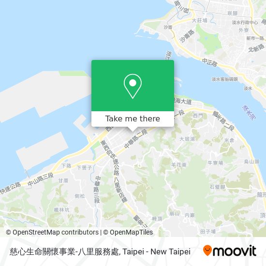 慈心生命關懷事業-八里服務處地圖