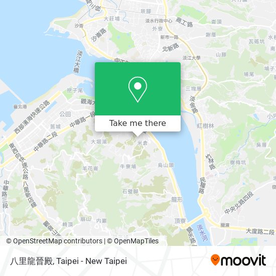 八里龍晉殿地圖