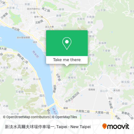 新淡水高爾夫球場停車場一 map