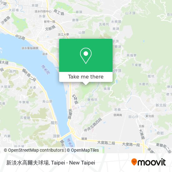 新淡水高爾夫球場 map