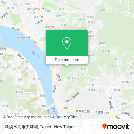 新淡水高爾夫球場地圖