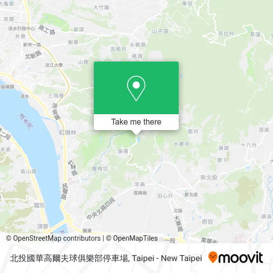 北投國華高爾夫球俱樂部停車場 map