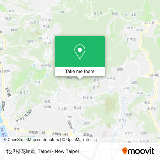 北投櫻花遂道地圖