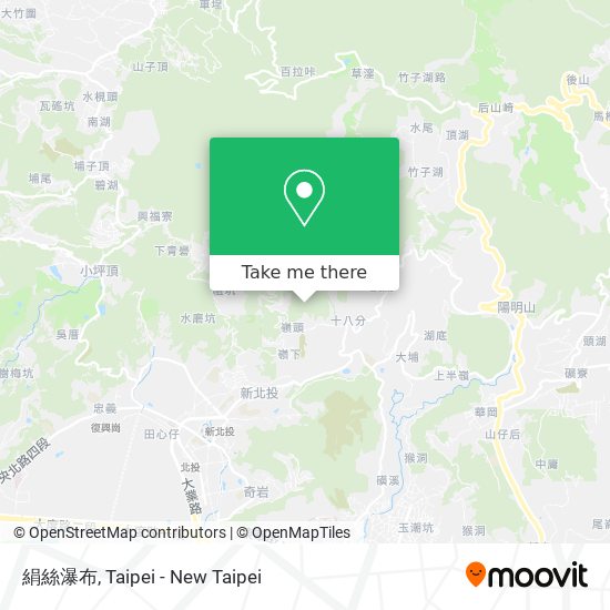 絹絲瀑布地圖