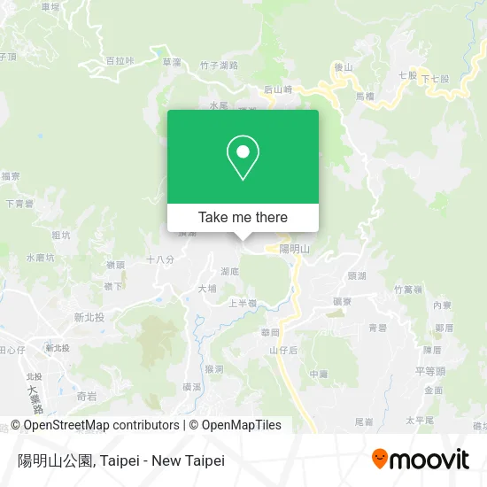 陽明山公園 map