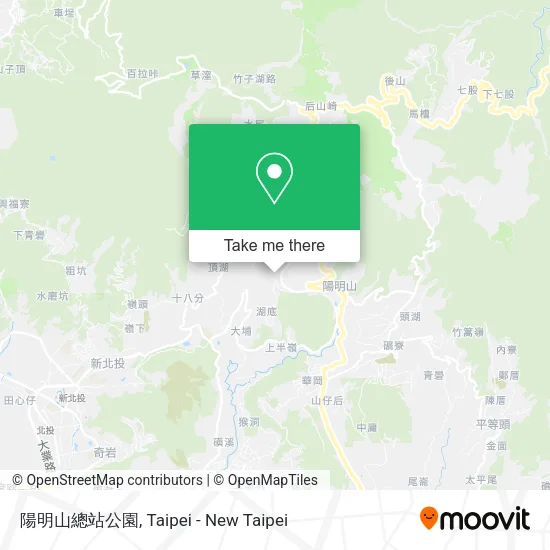 陽明山總站公園地圖