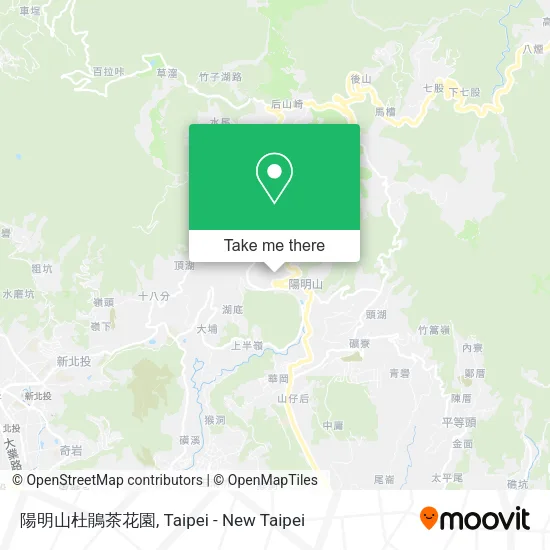 陽明山杜鵑茶花園 map