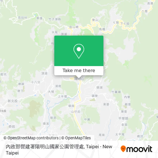 內政部營建署陽明山國家公園管理處 map