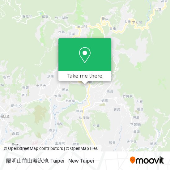 陽明山前山游泳池 map