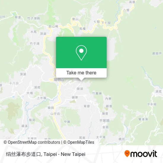 绢丝瀑布步道口 map