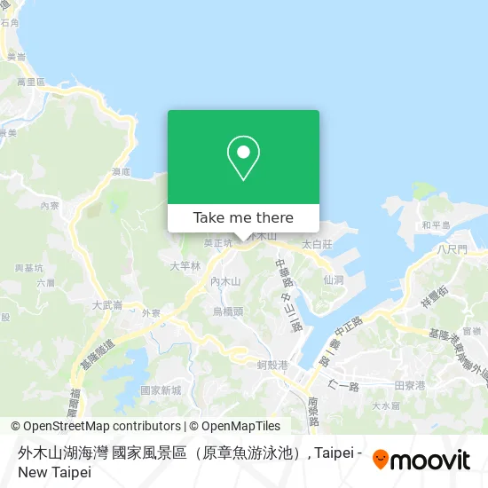 外木山湖海灣 國家風景區（原章魚游泳池） map