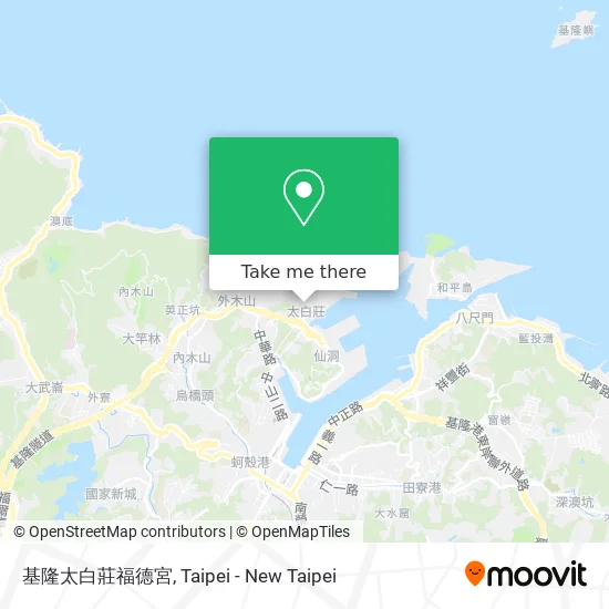 基隆太白莊福德宮 map