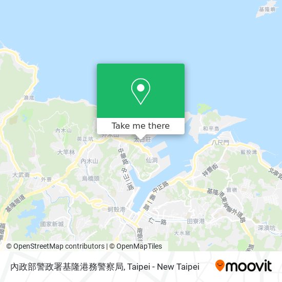 內政部警政署基隆港務警察局地圖