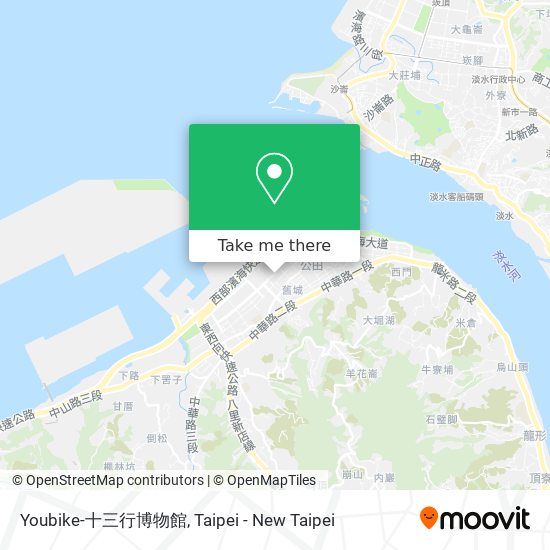 Youbike-十三行博物館 map