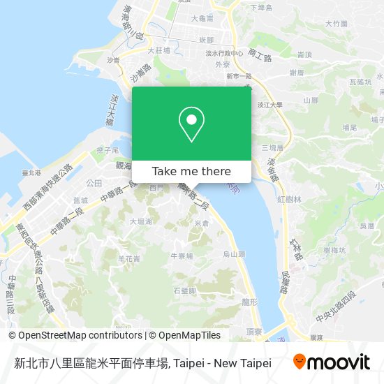 新北市八里區龍米平面停車場 map