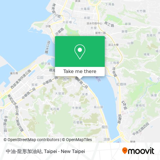 中油-龍形加油站 map