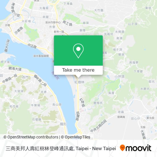 三商美邦人壽紅樹林登峰通訊處地圖