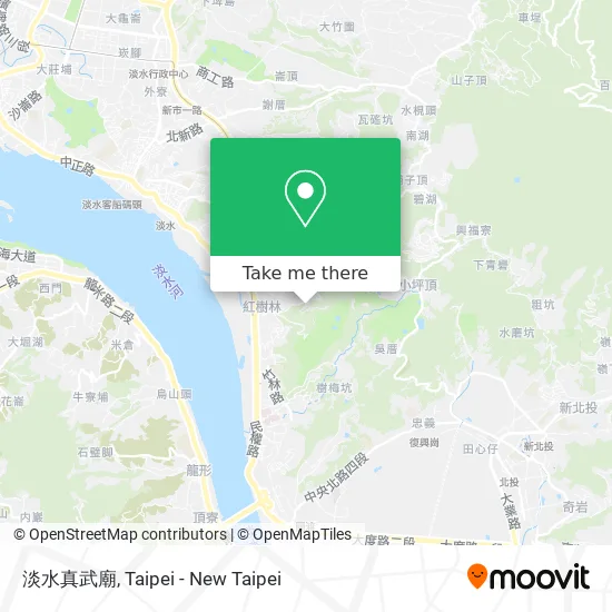 淡水真武廟 map