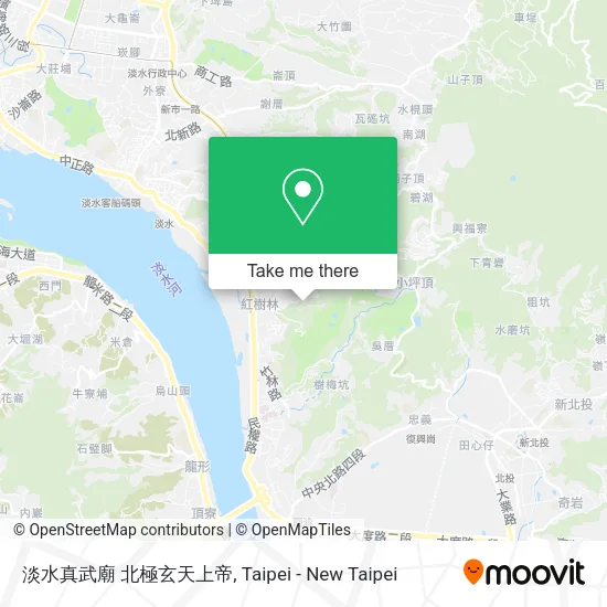 淡水真武廟 北極玄天上帝 map