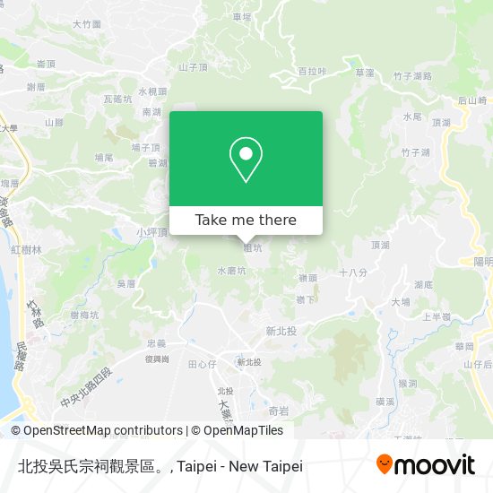 北投吳氏宗祠觀景區。 map