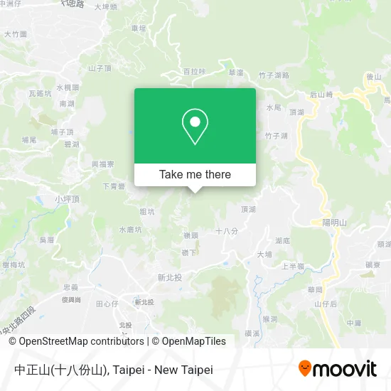 中正山(十八份山) map