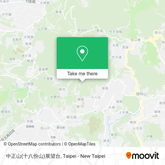 中正山(十八份山)展望台 map
